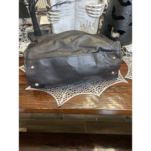 Rebels Firenze Black Italian Leather Handbag Shoulder Bag Purse - Picture 3 of 16